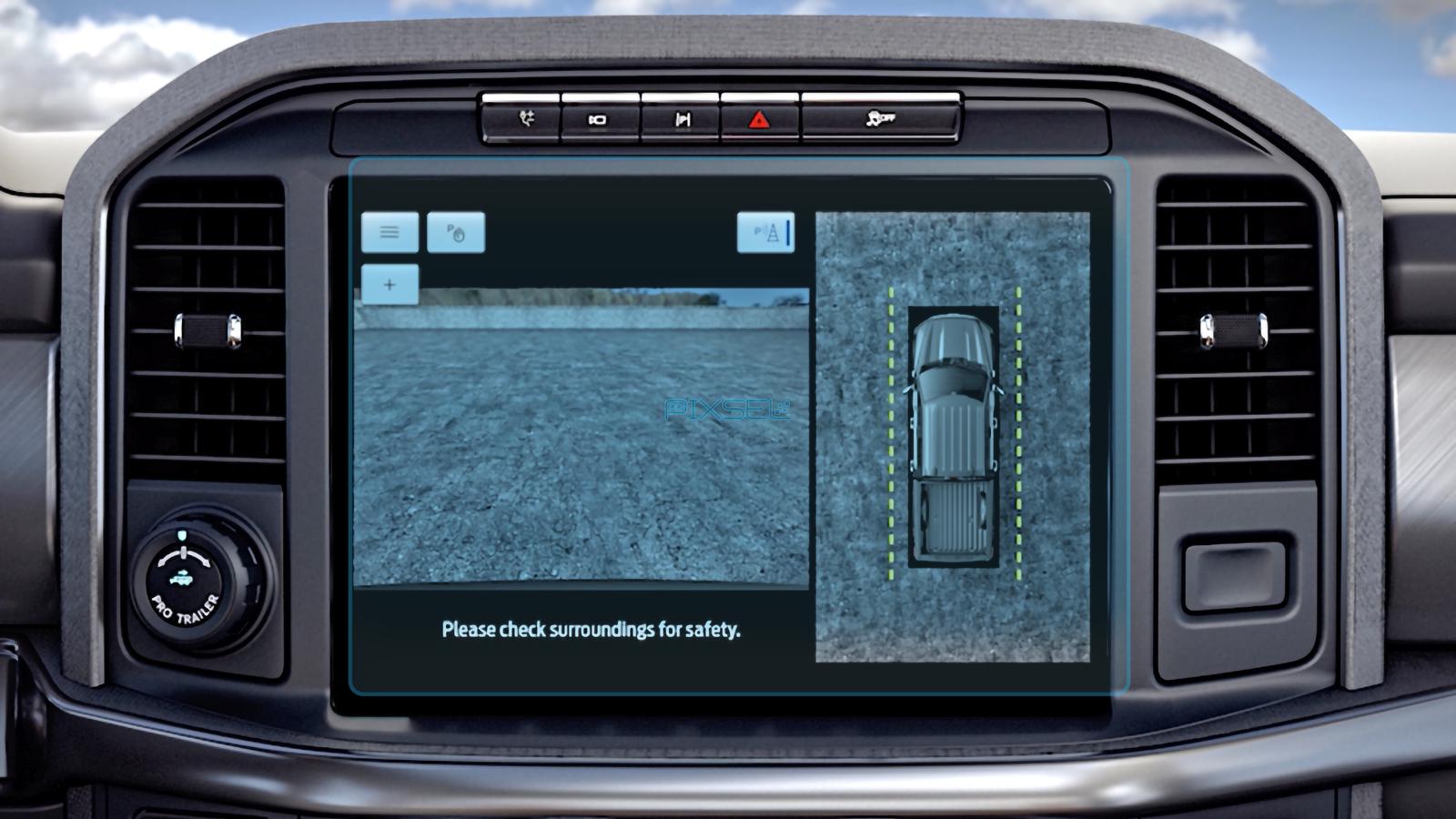 Стекло защитное Pixsel гибридный глянец на монитор Ford F 150 13,1“ 2021