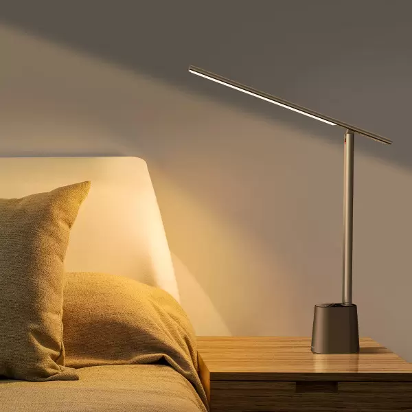 Лампа настільна портативна BASEUS LED Smart Eye Reading Desk Lamp переносна з вбудованим акумулятором 2200 mAh Grey (DGZG-0G) - фото 4