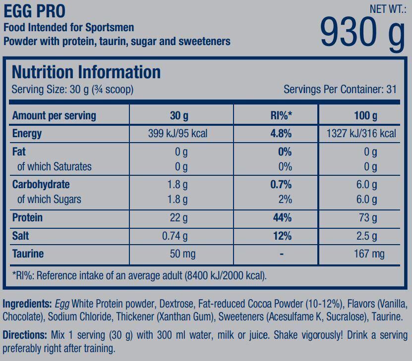 Протеин Scitec Nutrition Egg Pro Chocolate 930 g - фото 2