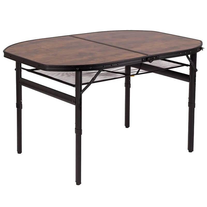 Туристический стол раскладной Bo-Camp Melrose Oval 120x80 cm Black/Wood look (DAS302785)