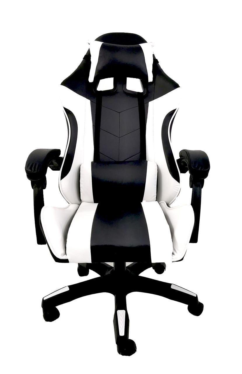 Кресло игровое компьютерное с подушками Racer Pro Белый - фото 1 Кресло игровое компьютерное с подушками Racer Pro Белый - фото 1