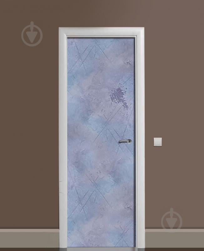 Наклейка на дверь Zatarga «Царапины на льду» 650х2000 мм виниловая 3Д наклейка декор самоклеящаяся