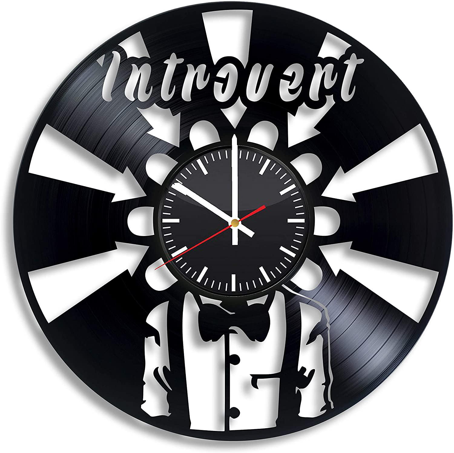 Часы настенные Интроверт 2465 из виниловой пластинки