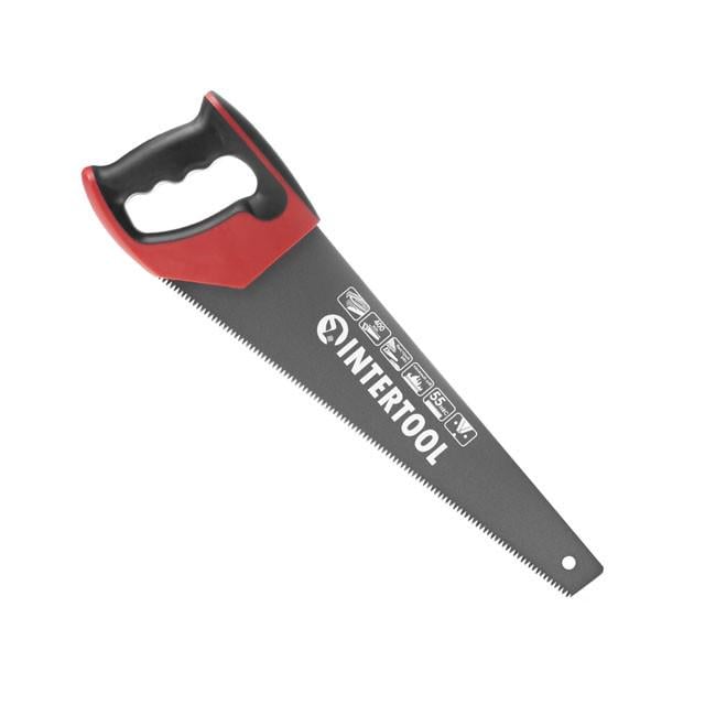 Ножовка по дереву Intertool HT-3108 с тефлоновым покрытием  450 мм (8745020)