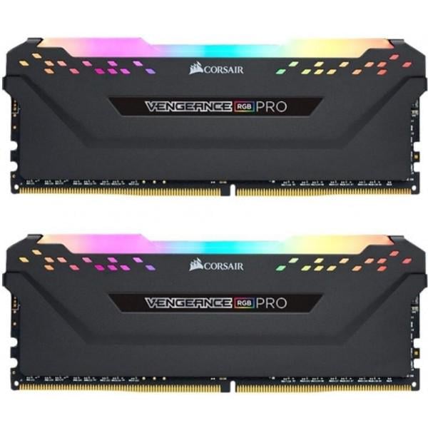 Пам'ять для настільних комп'ютерів Corsair 16 Gb 2x8GB DDR4 3200 MHz Vengeance RGB Pro Black (CMW16GX4M2C3200C16) Пам'ять для настільних комп'ютерів Corsair 16 Gb 2x8GB DDR4 3200 MHz Vengeance RGB Pro Black (CMW16GX4M2C3200C16)