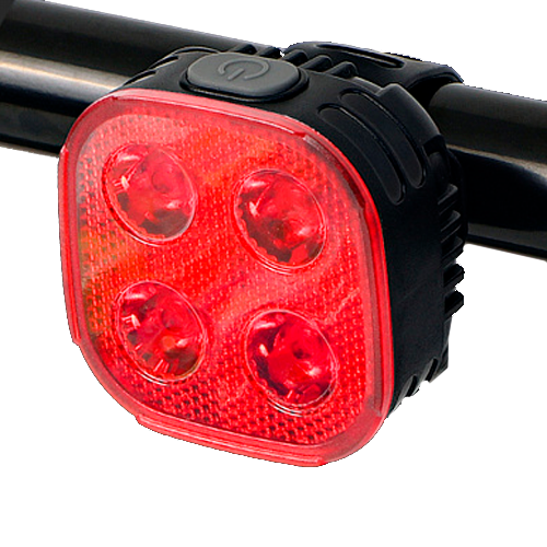 Фонарь велосипедный задний габаритный FY-328 4LED с красным светом (2293846559)