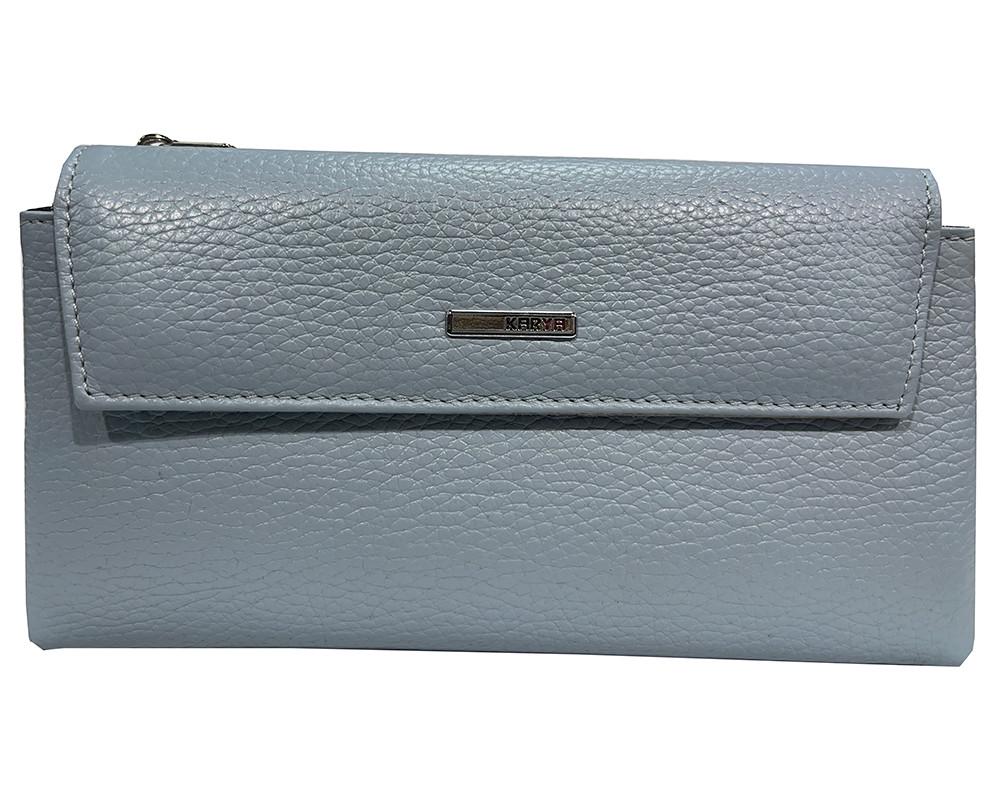 Кошелек женский из натуральной кожи Karya 1173-101 Голубой (2542876791)