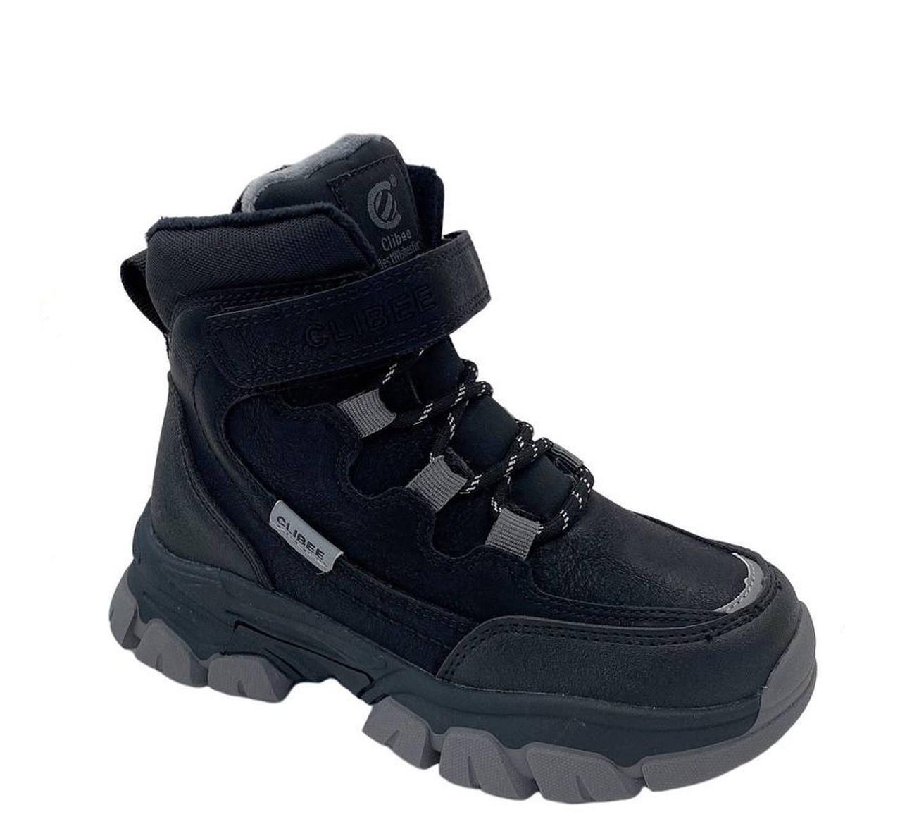 Ботинки зимние для мальчиков Clibee HB364364/27 р. 27 Черный