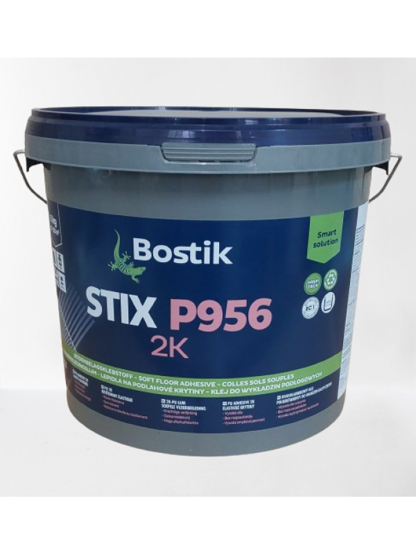 Клей двухкомпонентный особопрочный влагостойкий для ПВХ покрытий Bostik STIX P956 2K 8 кг