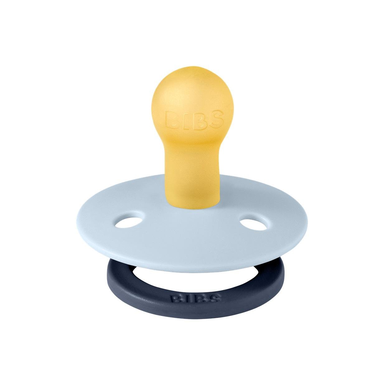 Пустышка BIBS STUDIO COLOUR Fusion 0-6 мес. Baby Blue/Deep Space - фото 2