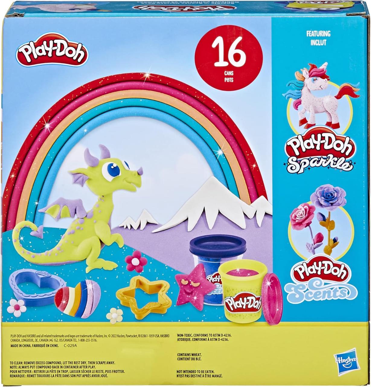 Детский игровой набор пластилина Play-Doh Sparkle and Scents Variety 16 банок (2053377106) - фото 3