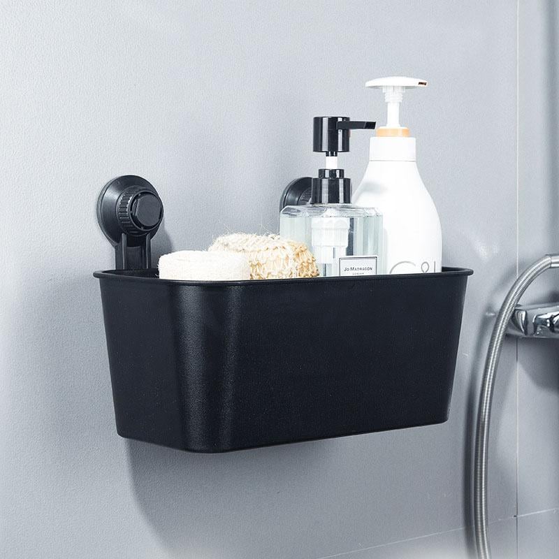 Полка в ванную IwConcept RS-11 на вакуумных присосках Black