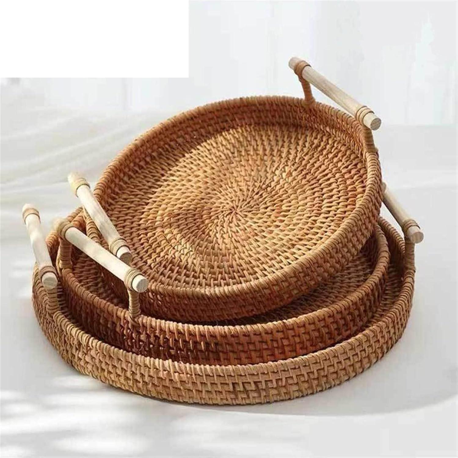 Таця сервірувальна ротангова LET’S RESIN кругла d 22 см - фото 8