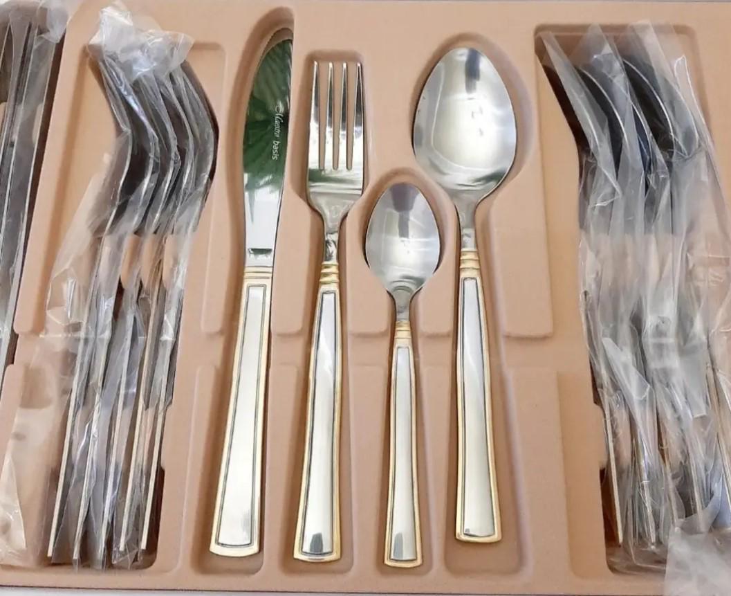 Набір приладів для сервірування Maestro Basic MR1523G 6 персон 24 предмети (2104618639) - фото 9 Набір приладів для сервірування Maestro Basic MR1523G 6 персон 24 предмети (2104618639) - фото 9