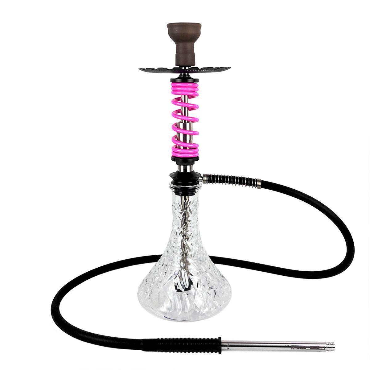 Кальян Hookah Trumpet Rider S Pink колба Crystal Clear