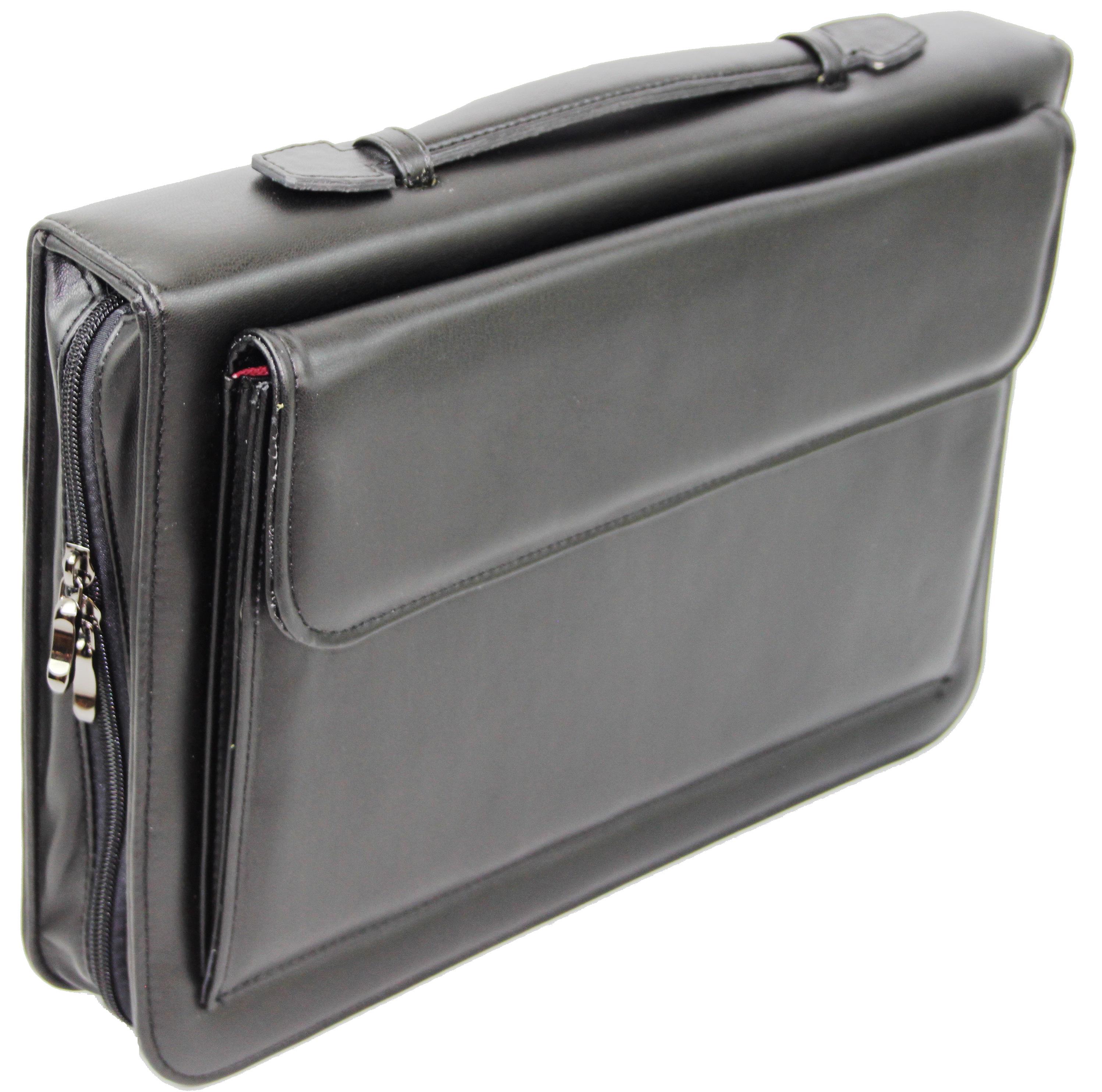 Папка деловая Portfolio для документов из экокожи Черный (Portak-19 black)