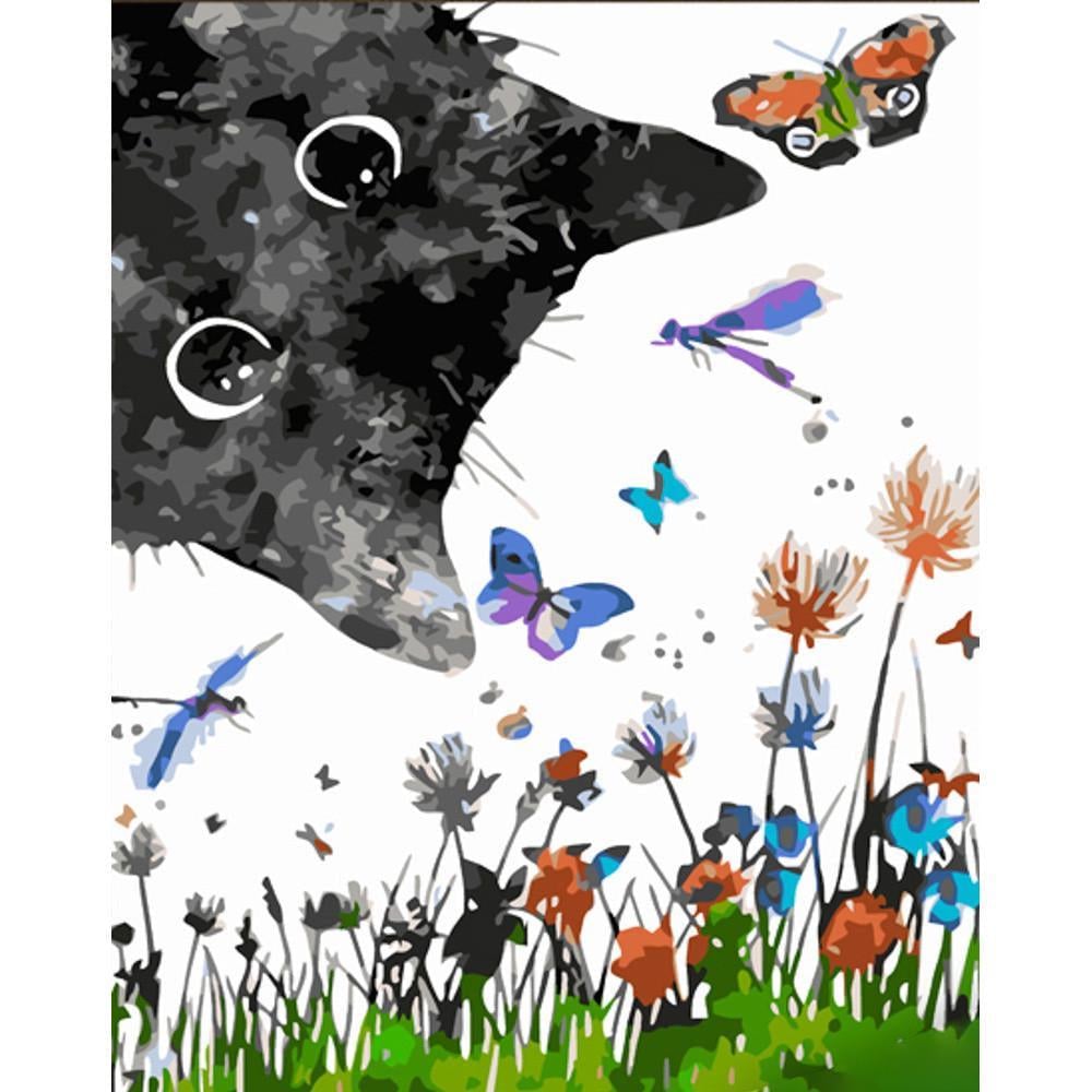 Картина по номерам Strateg Премиум Черновое любопытство с лаком 30х40 см (SS6751)