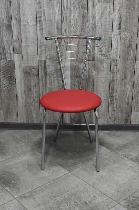 Стілець кухонний Tina 35х80 см Червоний/Хром (2487265359)