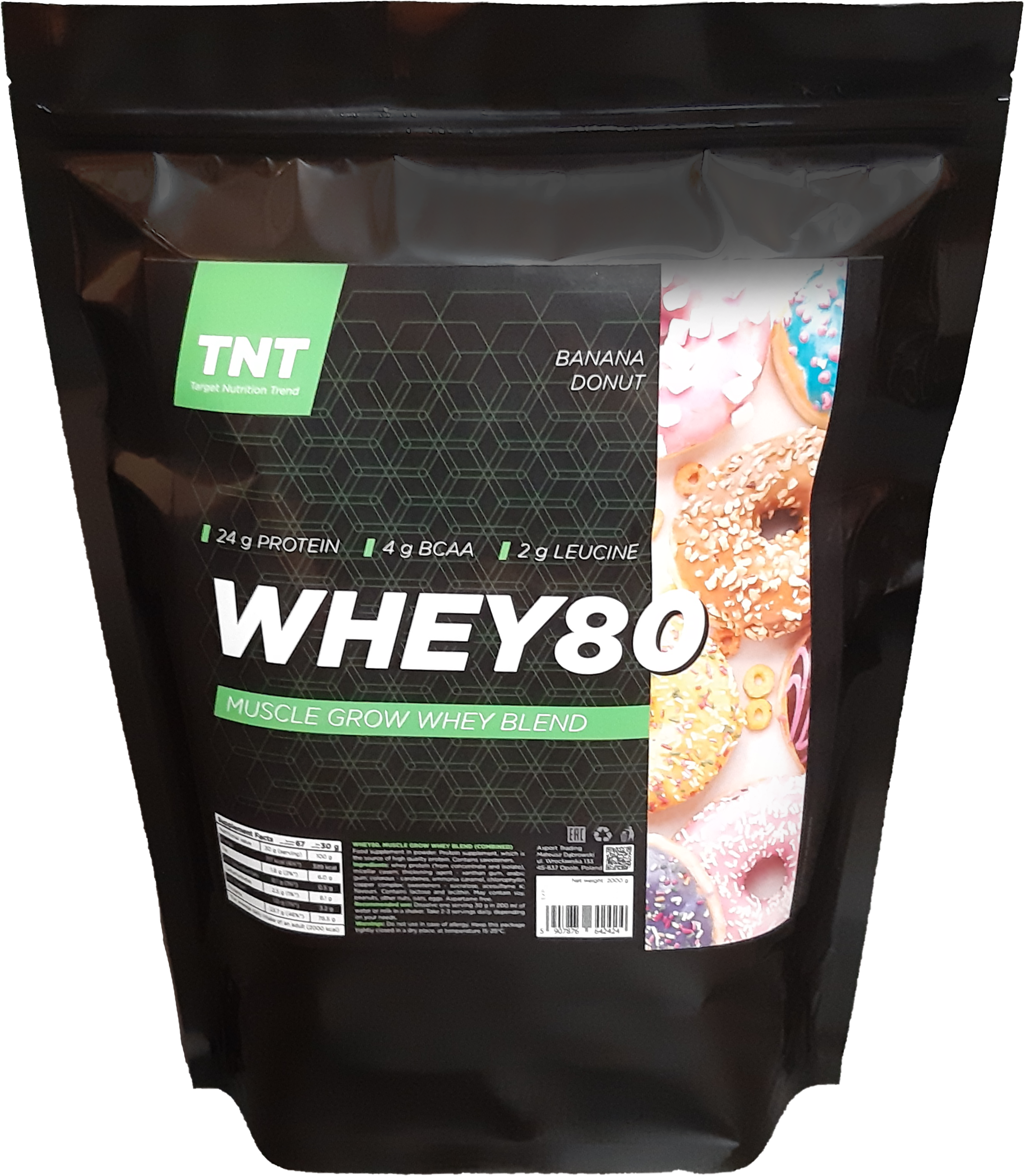 Протеин сывороточный TNT Whey Protein 80% 2 кг/Омега-3 TNT 60 капсул Банановый пончик (1684477359) - фото 1 Протеин сывороточный TNT Whey Protein 80% 2 кг/Омега-3 TNT 60 капсул Банановый пончик (1684477359) - фото 1