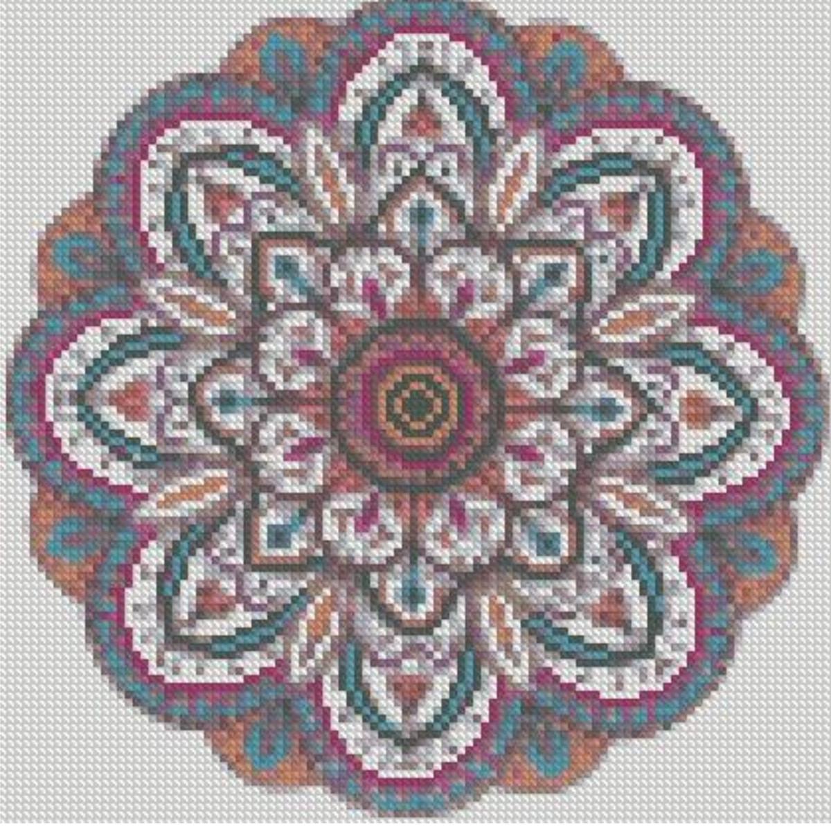 Алмазная мозаика Strateg Мандала 2 30х30 см CA-0065 (CA-0065)