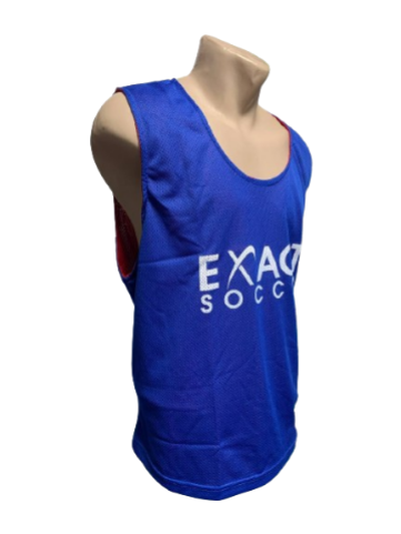 Манишка взрослая Сток из лого двусторонняя ХL 180-190 см Сине-красный (462)