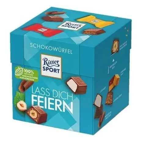 Цукерки шоколадні Ritter Sport lass dich Feiern 192 г (1764684538)