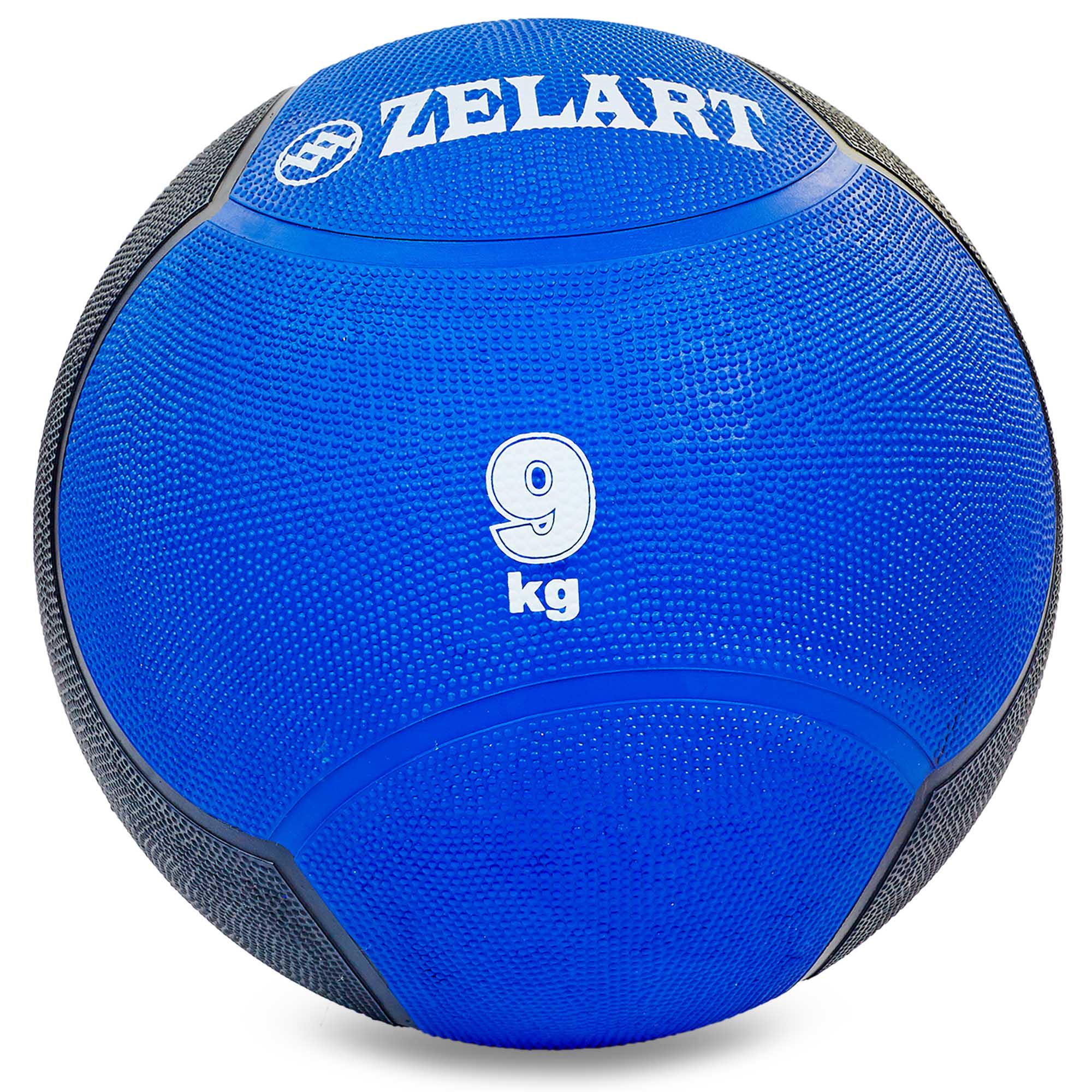 М'яч медичний медбол Zelart Medicine Ball FI-5121-9 9 кг Синій/Чорний (DR003484)