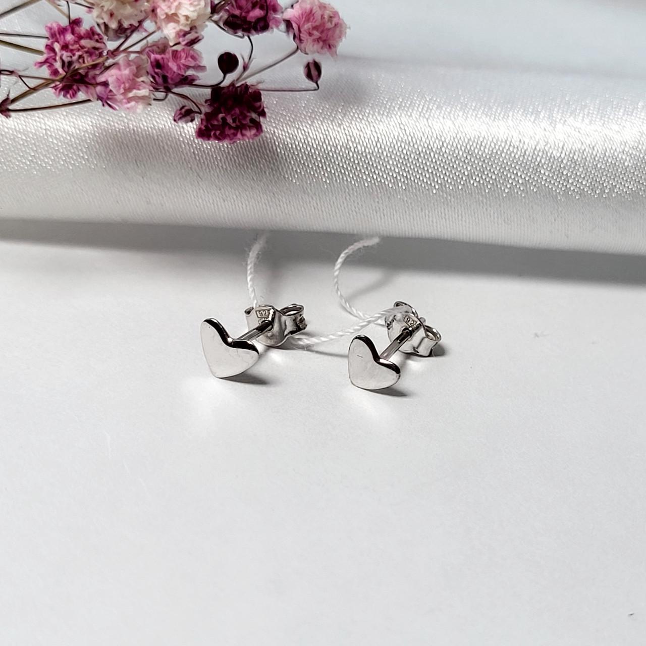 Серьги на фиксаторах без камней 0,50 г (1306с)