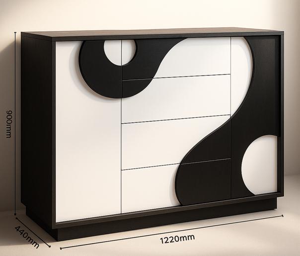 Комод Мастер Форм Акварель 1220х440х900 мм Венге магия/Белый (211772) - фото 2 Комод Мастер Форм Акварель 1220х440х900 мм Венге магия/Белый (211772) - фото 2