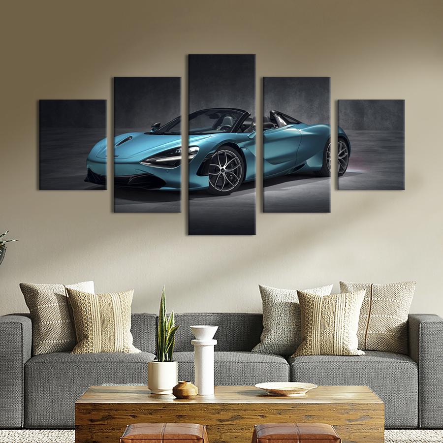 Картина на холсте Потрясающее авто McLaren 650S 187x94 см (1355-52)