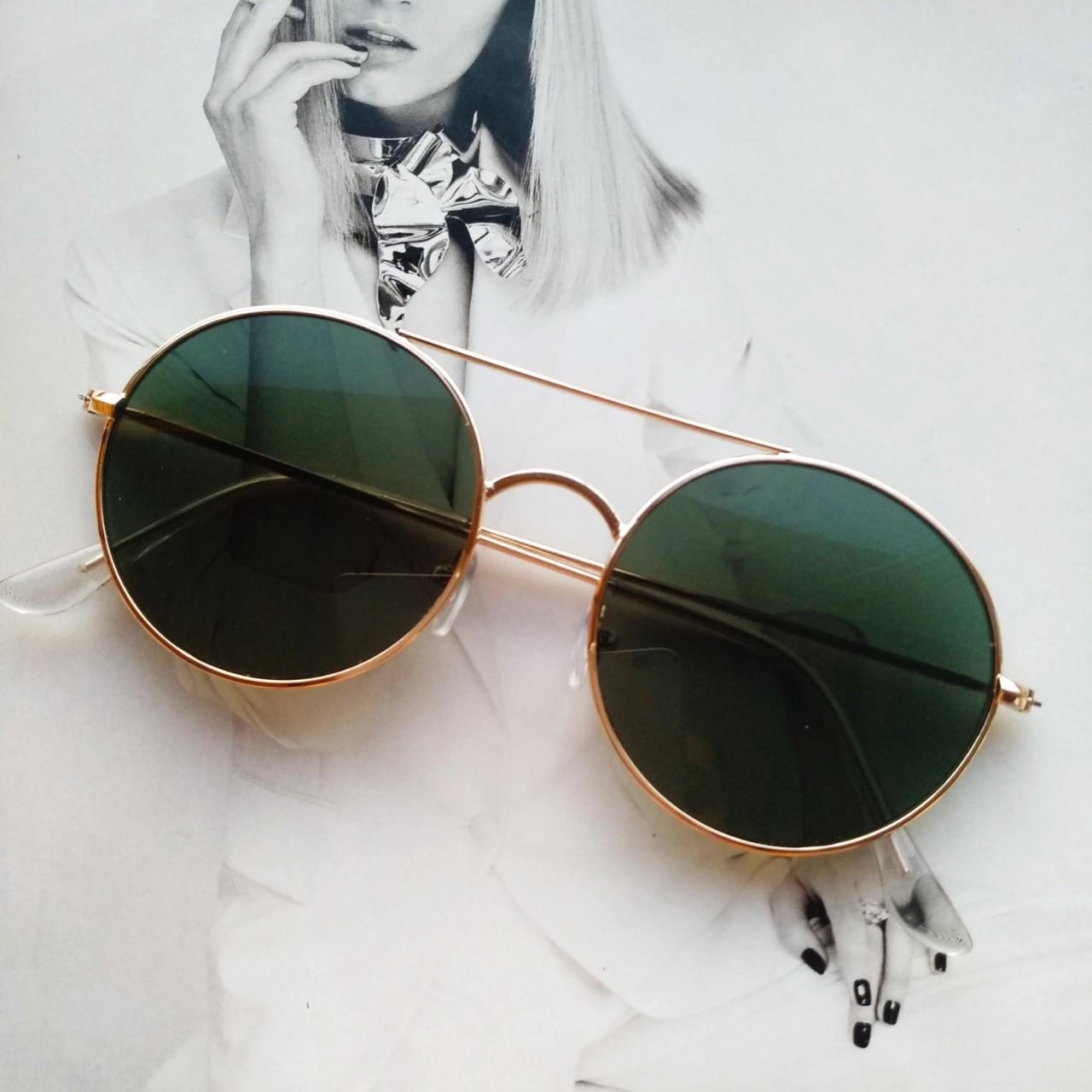 Солнцезащитные очки круглые с цветной линзой Желтый - фото 5 Солнцезащитные очки круглые с цветной линзой Желтый - фото 5