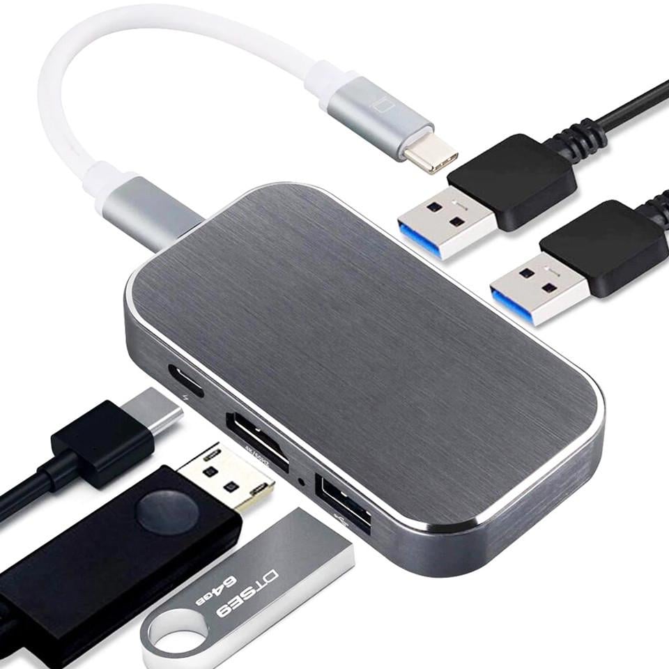 USB Type-C хаб-разветвитель Digital Lion MH-08 многопортовый концентратор 5в1 - фото 2