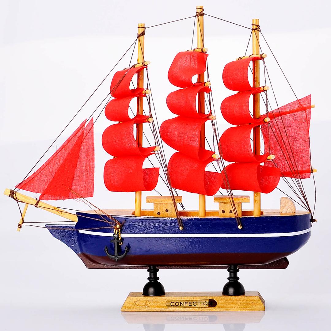 Корабль деревянный Парусник №06-1 22 см (Р06-1)