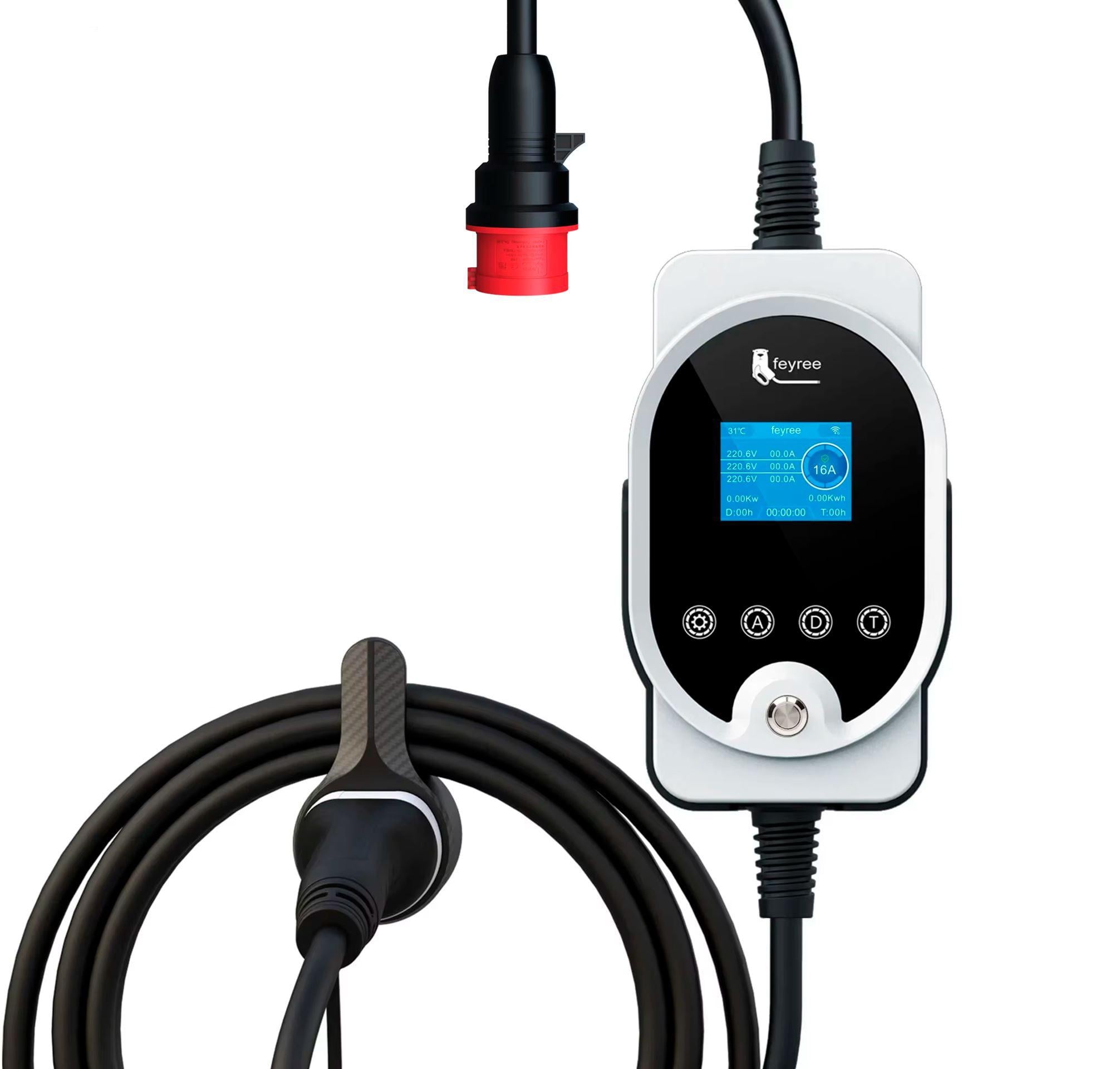 Зарядка для электромобиля Feyree 11 кВт 16A Type2 Master EV-M8 APP Wi-Fi (FY11-16-3PH-TP2-M8) Зарядка для электромобиля Feyree 11 кВт 16A Type2 Master EV-M8 APP Wi-Fi (FY11-16-3PH-TP2-M8)