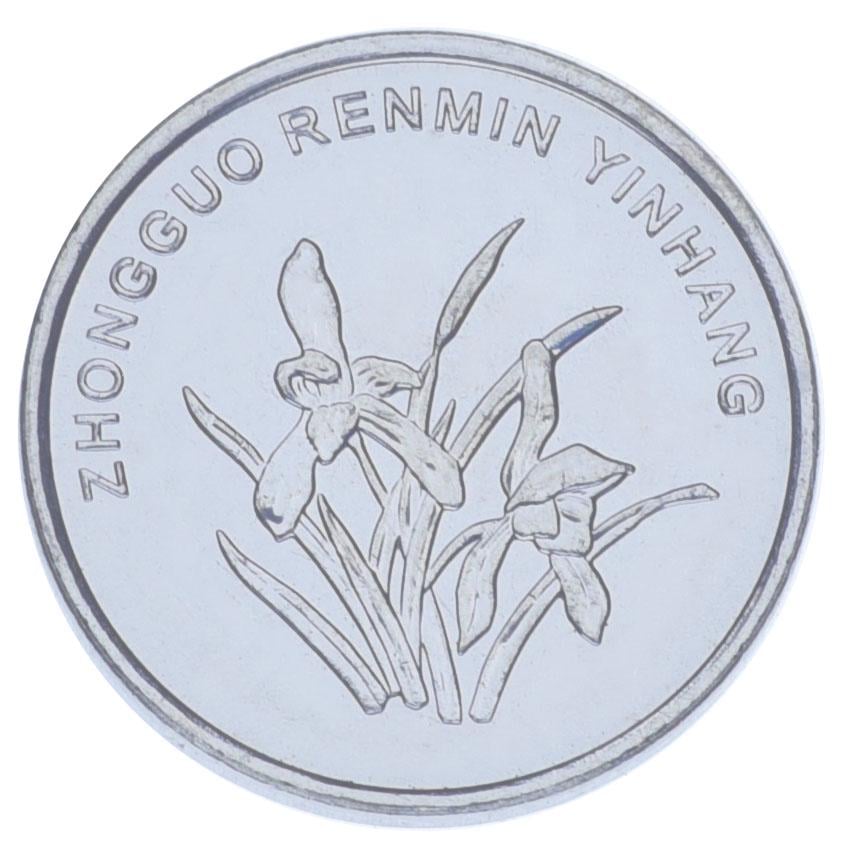 Коллекционная монета Китай 1 цзяо 2019 UNC Флора-Цветы-Орхидея (KM#1210)