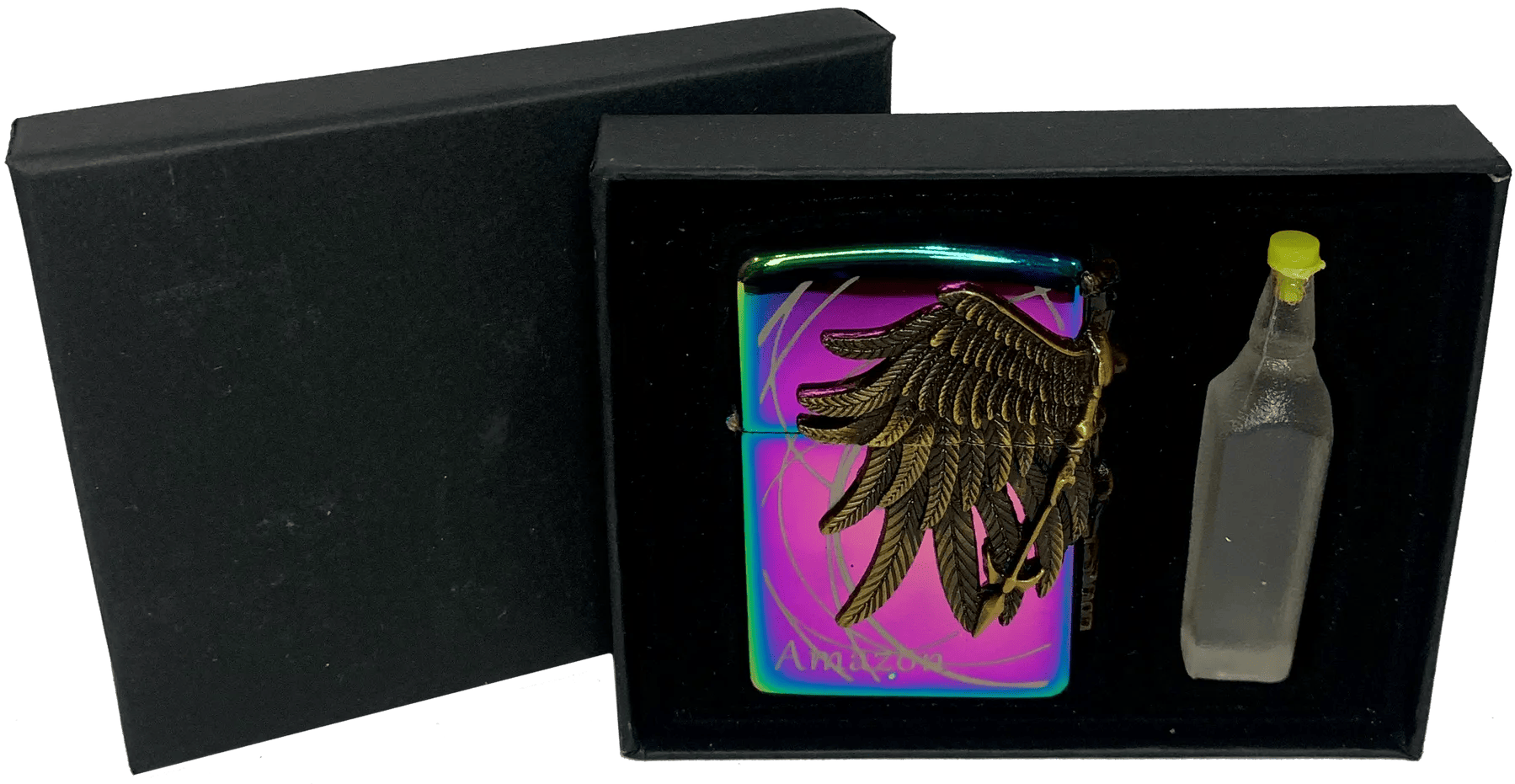 Зажигалка Amazon бензиновая и баллончик бензина тип 3