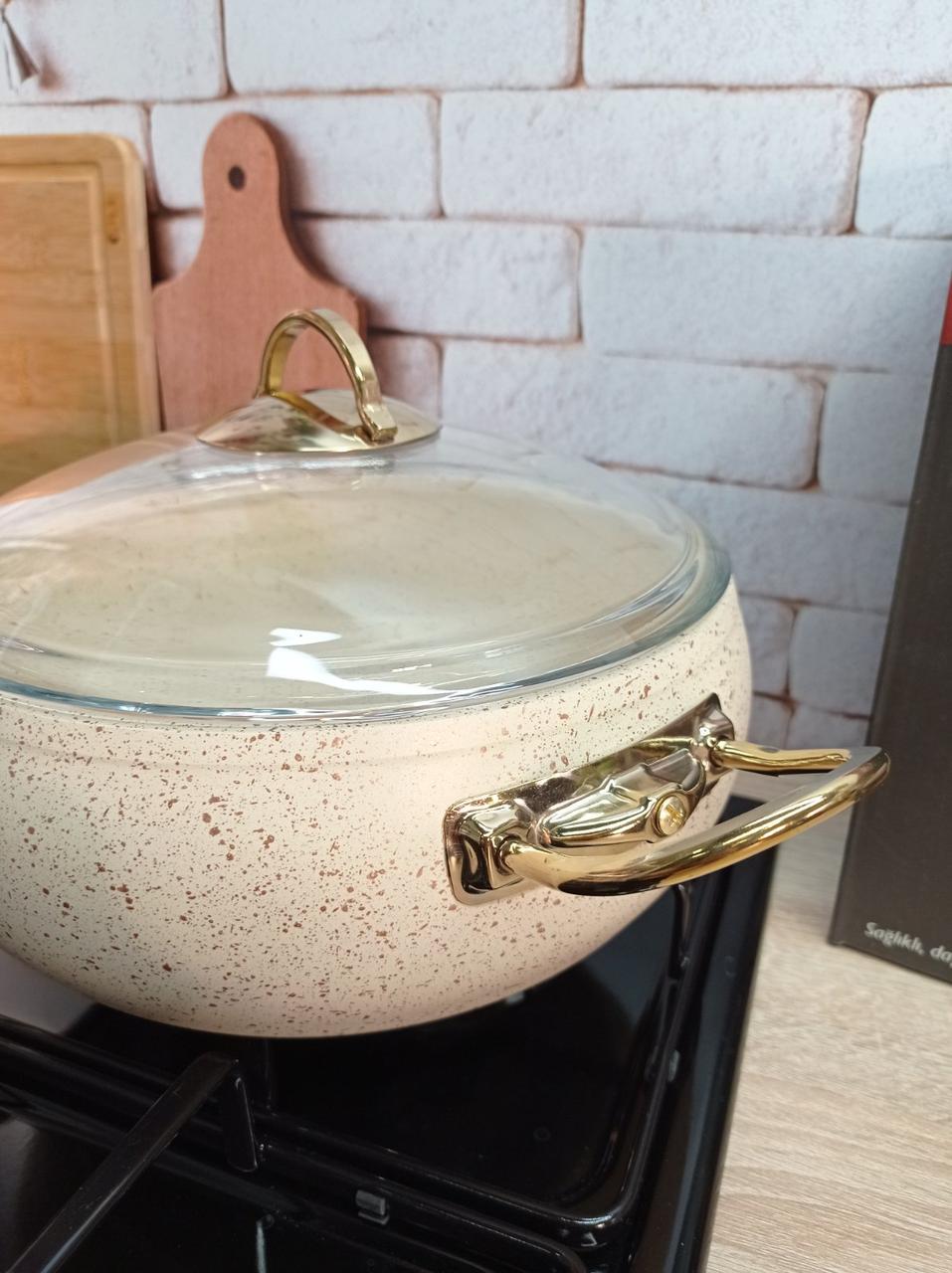 Каструля OMS Collection 3141 24 см 4,5 л Ivory (21339621) - фото 7