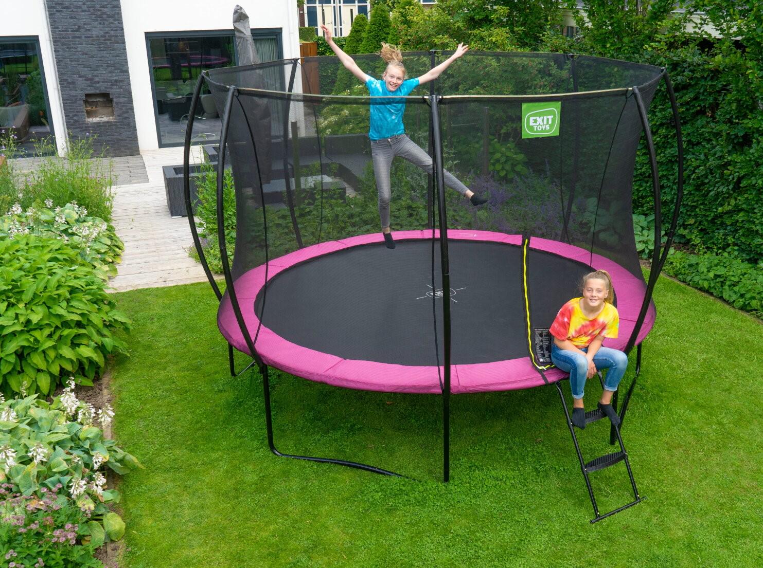 Батут Exit Toys Silhouette 366 см Розовый (1165696392) - фото 2 Батут Exit Toys Silhouette 366 см Розовый (1165696392) - фото 2