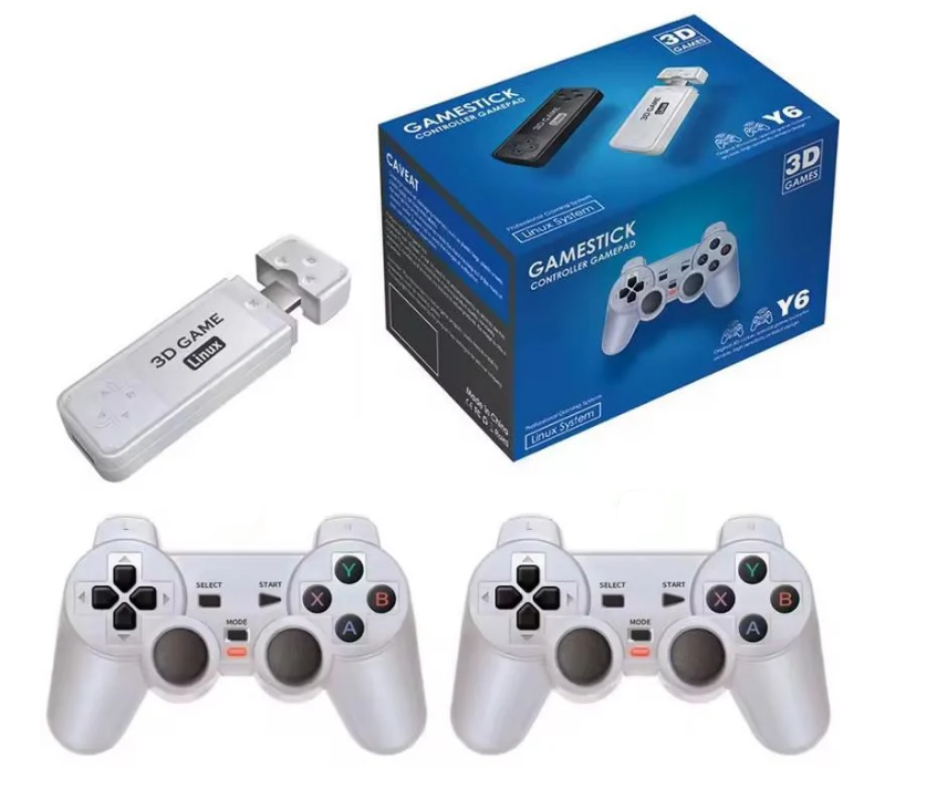 Ігрова консоль Linux Y6 Powkiddy Boyhom 128Gb 11000+ добірних ігор/батарейки для контролерів 4 шт. (1583) - фото 11