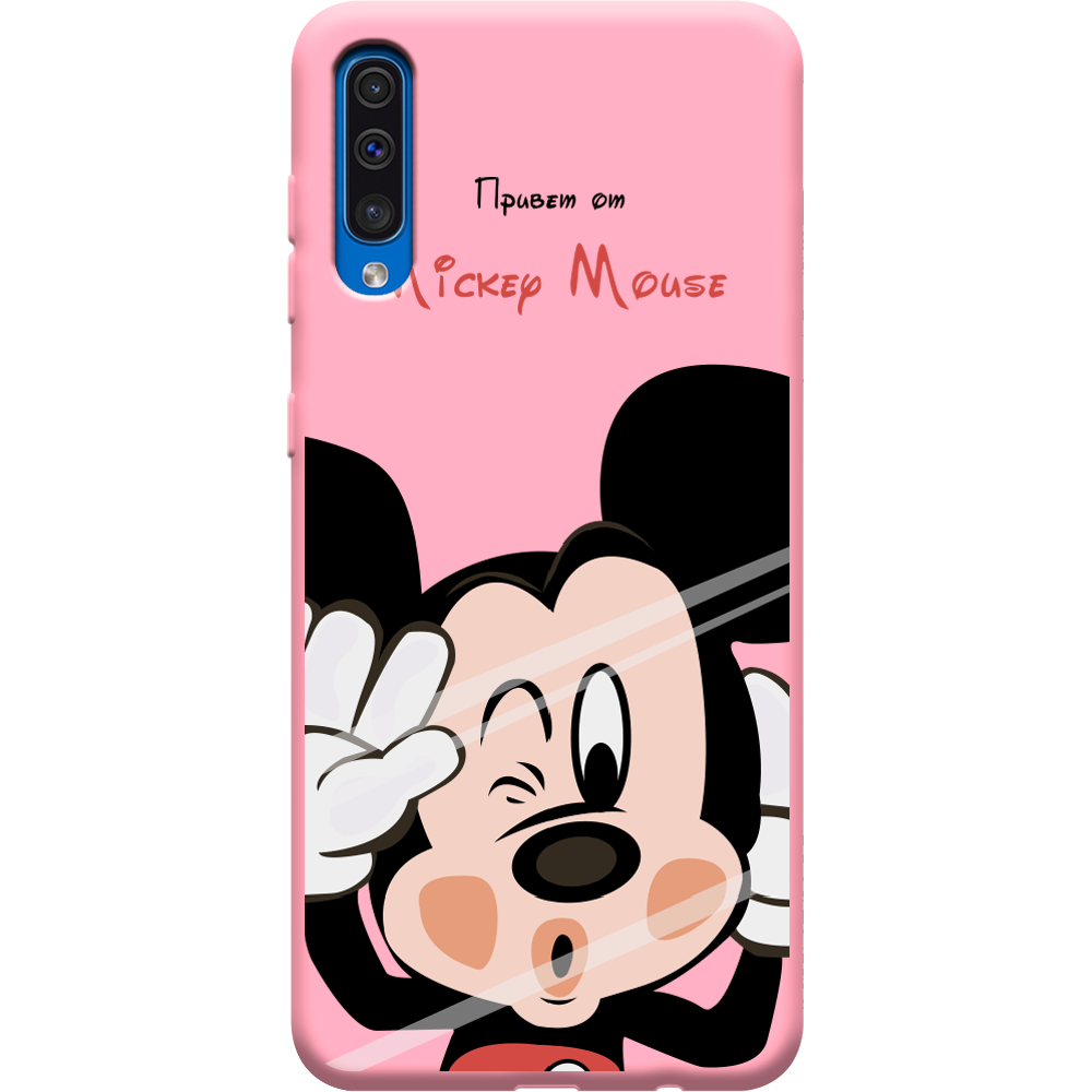 Чехол Boxface Samsung A505 Galaxy A50 Mister M Розовый силикон (36417-cc58-37015)