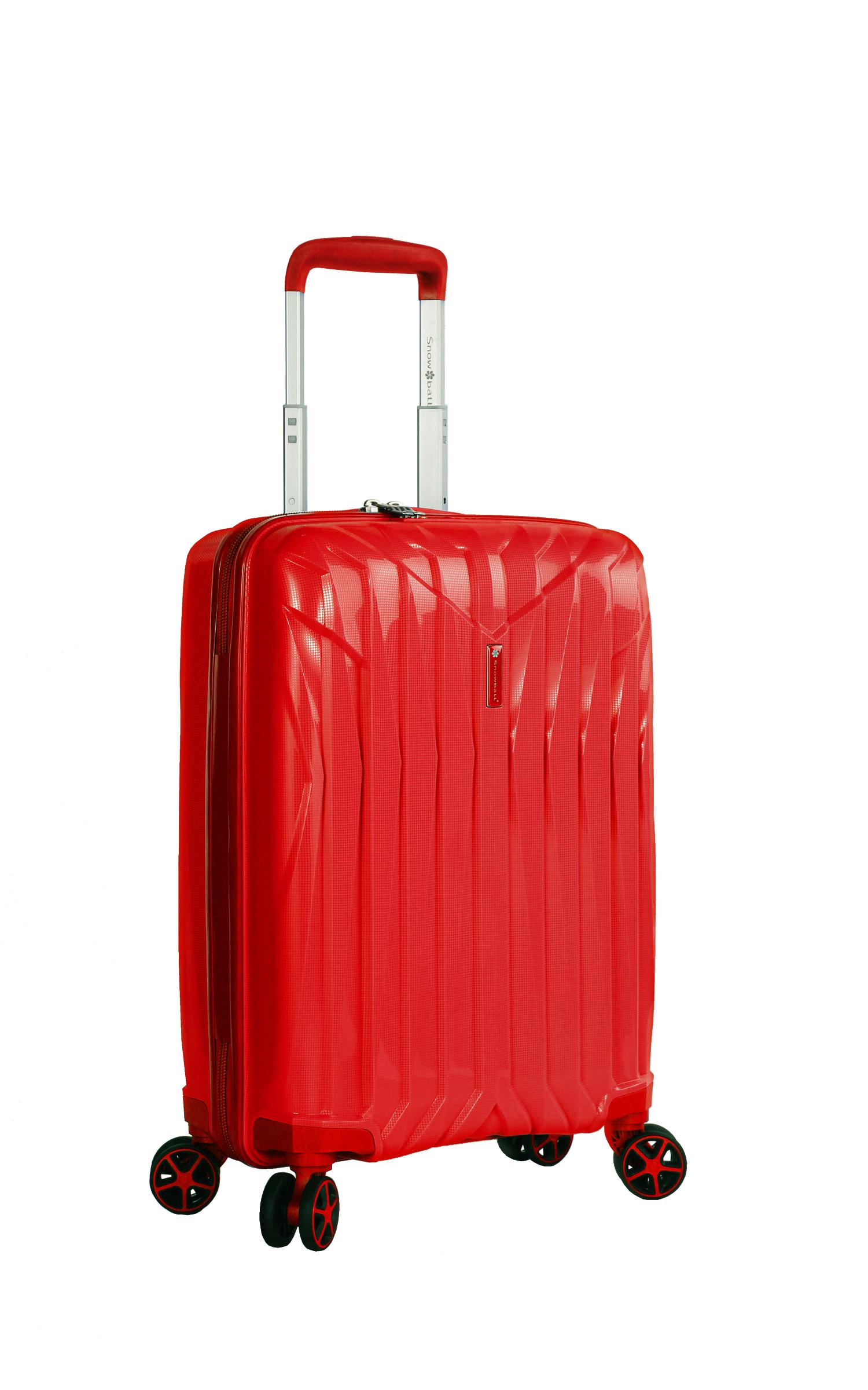 Чемодан Snowball 04203 полипропилен S 54х37х20 см 35 л Красный