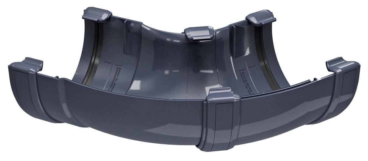 Угол желоба REGENAU 125 система регулируемый 60-160° Графитовый (350424030)