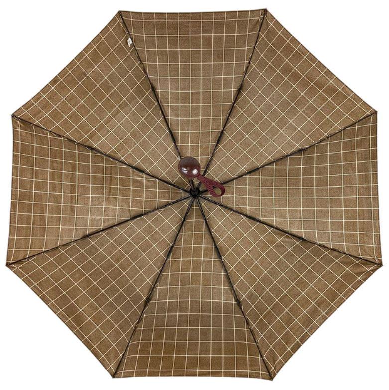 Зонт складной Checkers полуавтомат 8 спиц d 98 см Brown (30282) - фото 3 Зонт складной Checkers полуавтомат 8 спиц d 98 см Brown (30282) - фото 3
