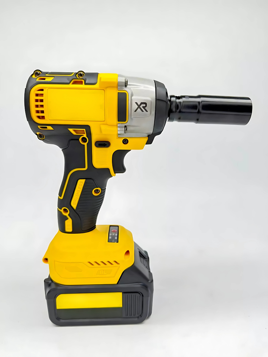 Гайковерт акумуляторний ударний з індикацією заряду 460 Н.М 36V кейс/2 АКБ Жовтий (5611376632) - фото 7