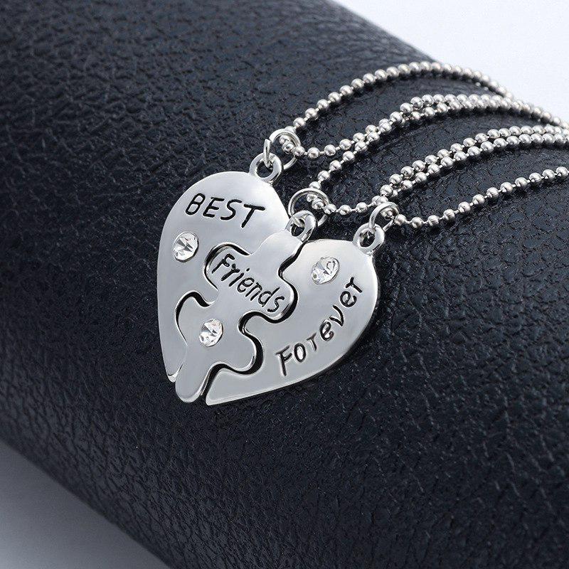 Кулон Best Friends Forever 3 кулони 3 ланцюжки (28016) - фото 7 Кулон Best Friends Forever 3 кулони 3 ланцюжки (28016) - фото 7