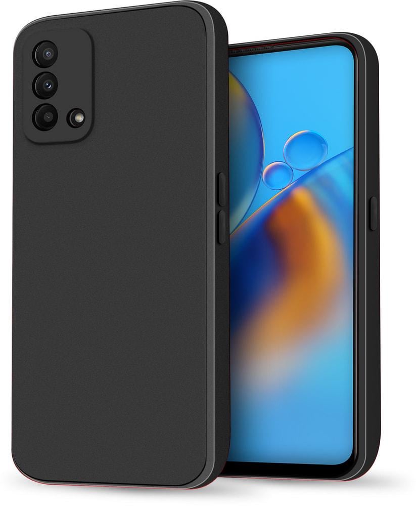 Силіконовий чохол HardCorner OPPO A74 (з мікрофіброю) Black (34790-2B)