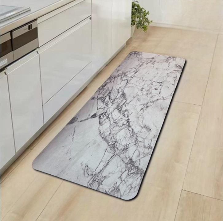 Килимок діатомітовий для кухні/ванної Marmur 120х40 см Світлий мармур (KDkitchen120marmur004)