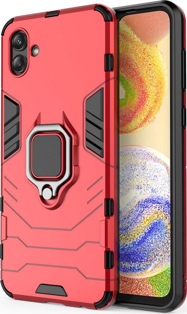 Противоударный чехол Samsung Galaxy A04e A042 (подставка кольцо) Red (30747-2D)