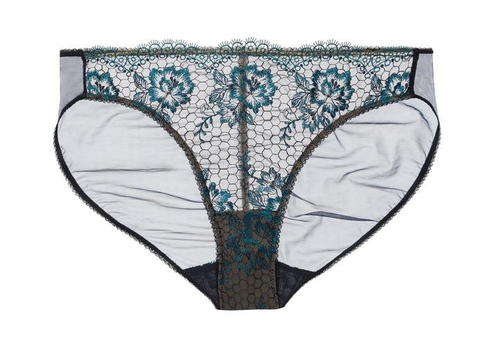 Труси сліпи Dita von Teese XL Синій/Смарагдовий (22023navy_shady)