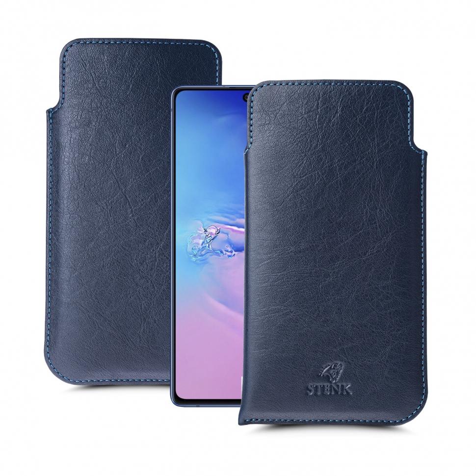 Футляр Stenk Elegance для Samsung Galaxy S10 Lite Синий (65147)